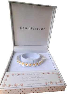 Equilibrium Daisy Chain Collection versilberter Armreif - Neu & Originalverpackt