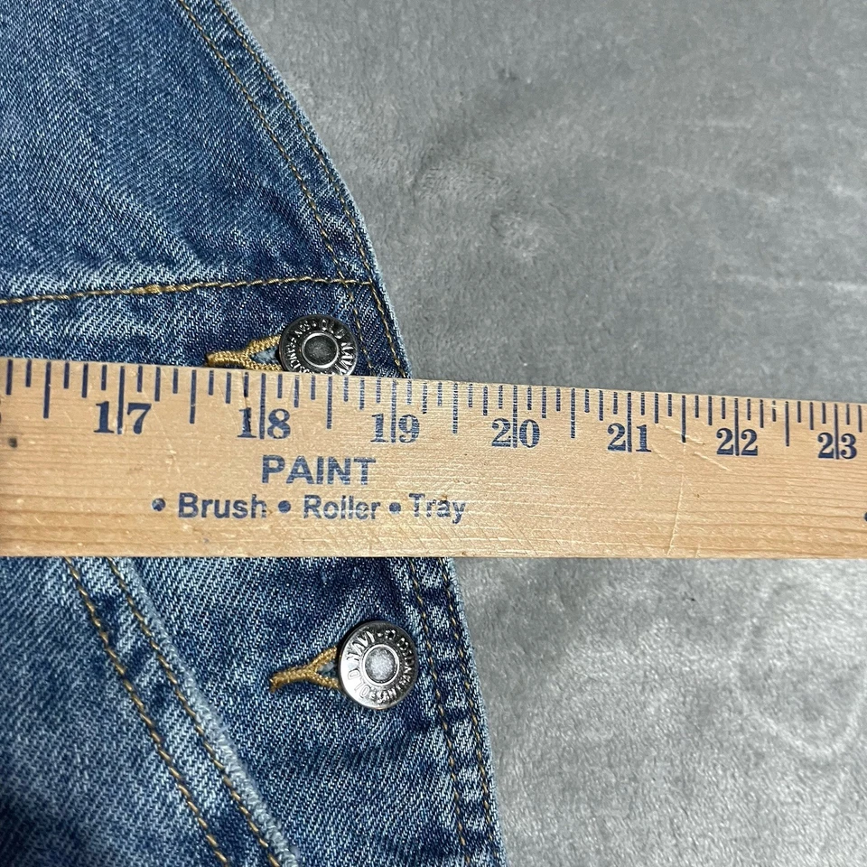 Mono vaquero Old Navy para mujer 14 lavado medio clásico carpintero pierna recta Foto 3 de 4