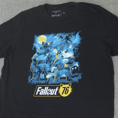 QuakeCon T Shirt XL 2024 DALLAS PETS ALIVE Fallout 76 Bethesda Video Game Tee