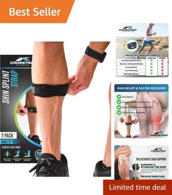Adjustable Neoprene Shin Splint Brace   Pain Relief for Athletes & Active Users