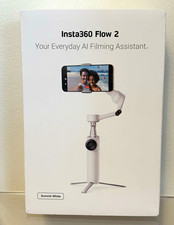 Insta360 Flow 2 Smartphone Gimbal Stabilizer Foldable Tripod Selfie Stick White