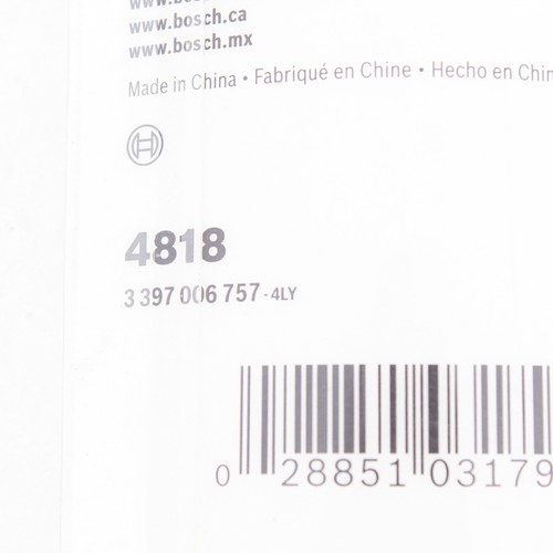 Bosch 18" Evolution Beam Windshield Wiper Blade 4818 Pin & J-Hook Arm Only - Picture 5 of 5