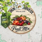 Farmers Market Fresh Berries 8x8 Round Vintage Metal Tin Sign