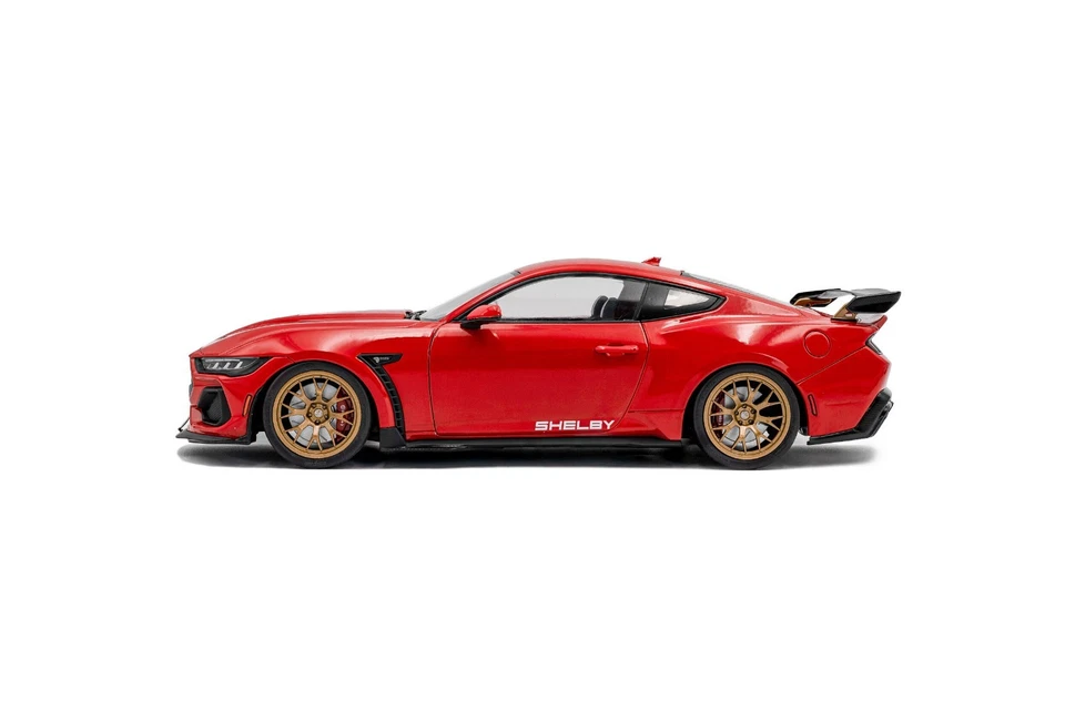 FORD SHELBY MUSTANG SUPER SNAKE Rosso - Race Red Solido Die Cast 1:18 S1813801 - Immagine 3 di 4