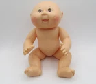 VINTAGE CABBAGE PATCH BABY DOLL 12" HARD PLASTIC 1993 HASBRO BALD BROWN EYES!