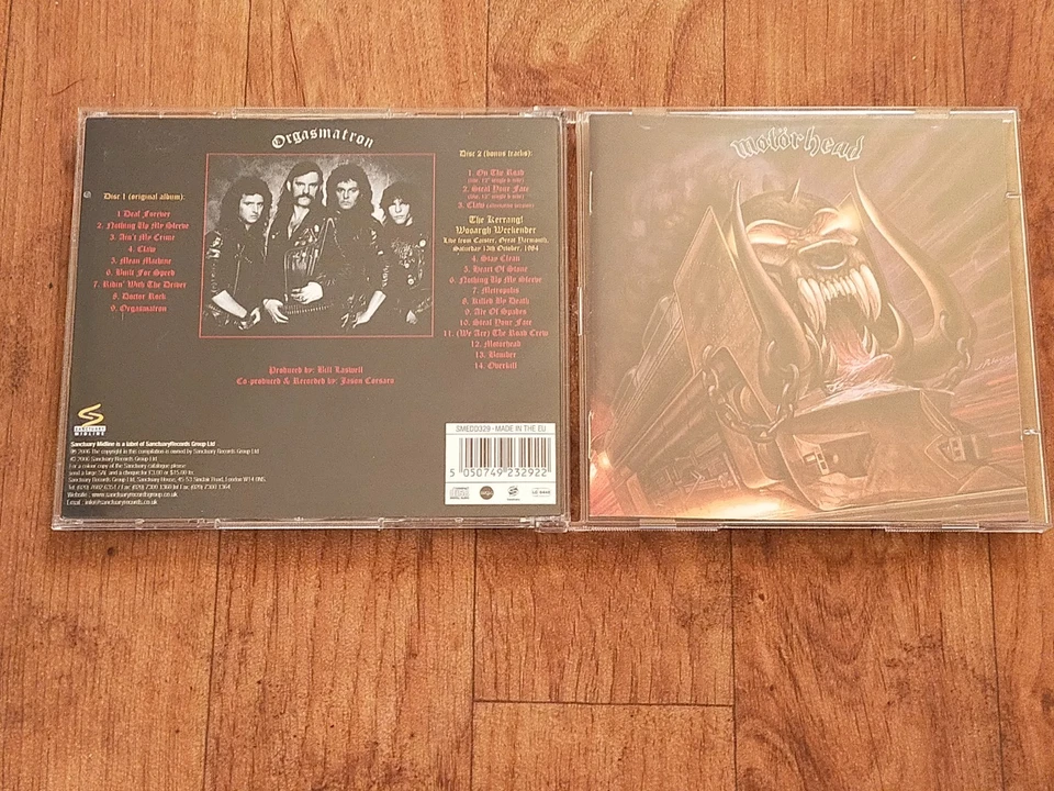Motörhead- Orgasmatron, Reissue-2xCD 2006 Remaster (Warfare, Saxon, Tank)