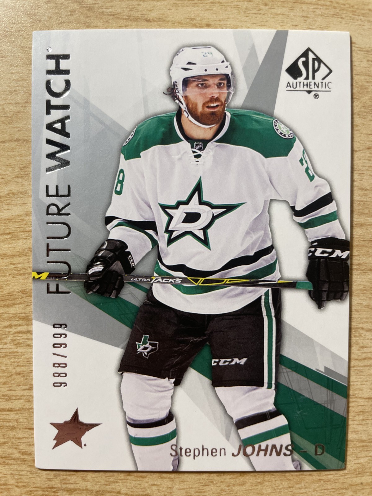 2016-17 Upper Deck SP Authentic - Stephen Johns #174 Future Watch Rookie 988/999