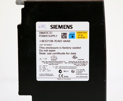 Siemens SIMATIC S7 ET 200iSP Power Supply 6ES7138-7EA01-0AA0  24V DC