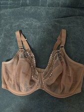 Elomi 8900 Matilda Underwire Plunge Side Support Bra 36i US/ 36G UK Praline
