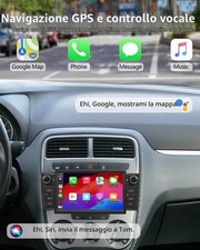 Autoradio Fiat Grande Punto con Android Auto e CarPlay Bluetooth USB Mp3 - Miniatura 4
