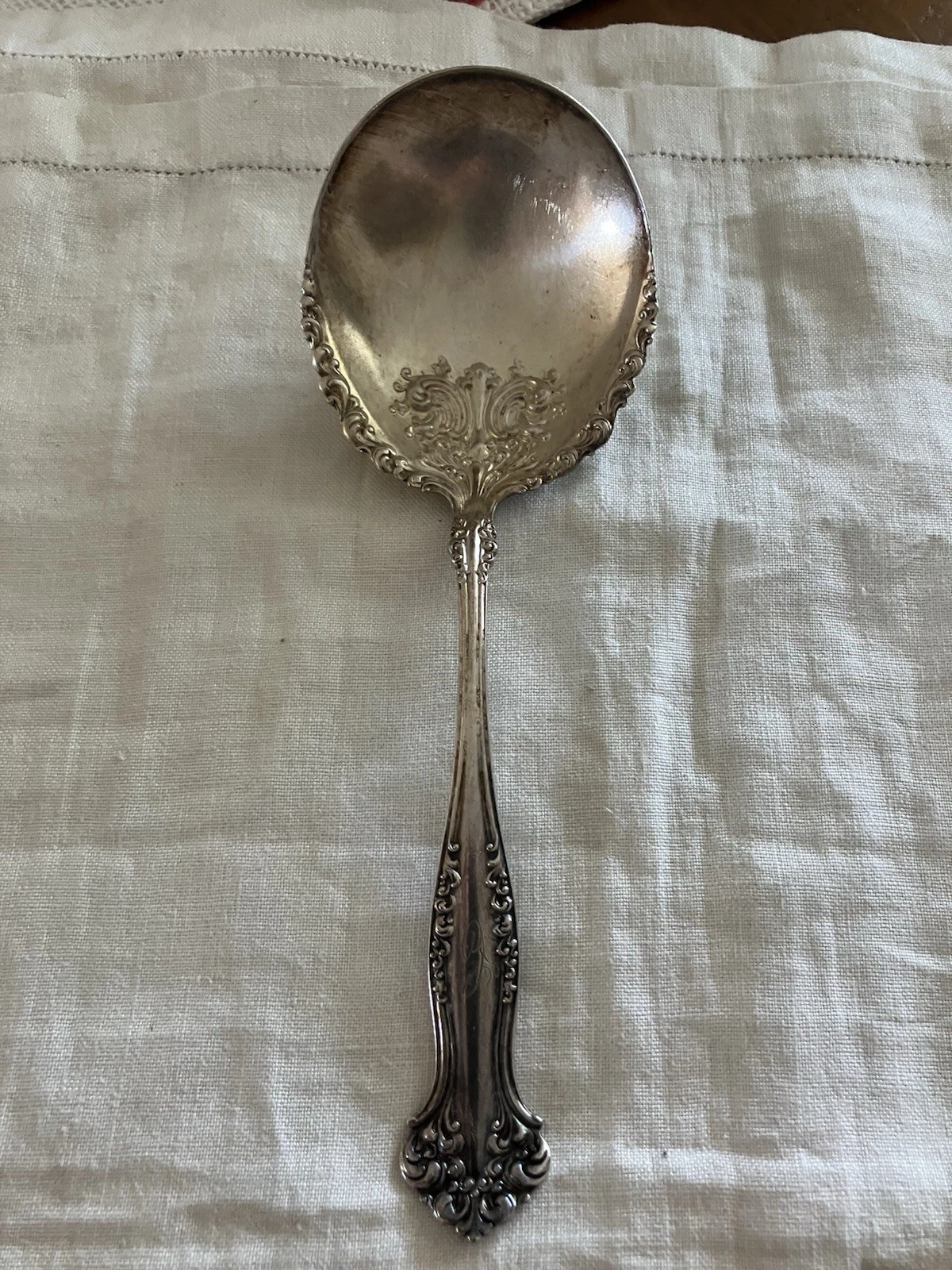 Silver Plate Serving Spoon