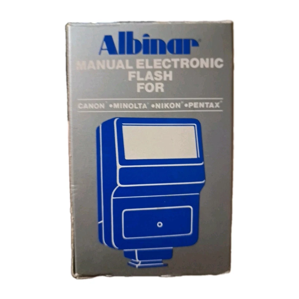 DE COLECCIÓN ALBINAR MANUAL FLASH ELECTRÓNICO MODELO 15M Canon Minolta Nikon Pentax NUEVO Foto 2 de 4