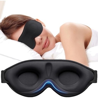 Gritin 3D Schlafmaske Für Seitenschläfer, Upgrade Atmungsaktive Schlafbrille Mit