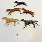 MARX LOT of 6 CAVALRY HORSES VINTAGE for FORT APACHE BLUE & GRAY ALAMO #4