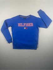 Tommy Hilfiger Blue Varsity Logo Sweatshirt Women s XXS or Kids Youth 12/14