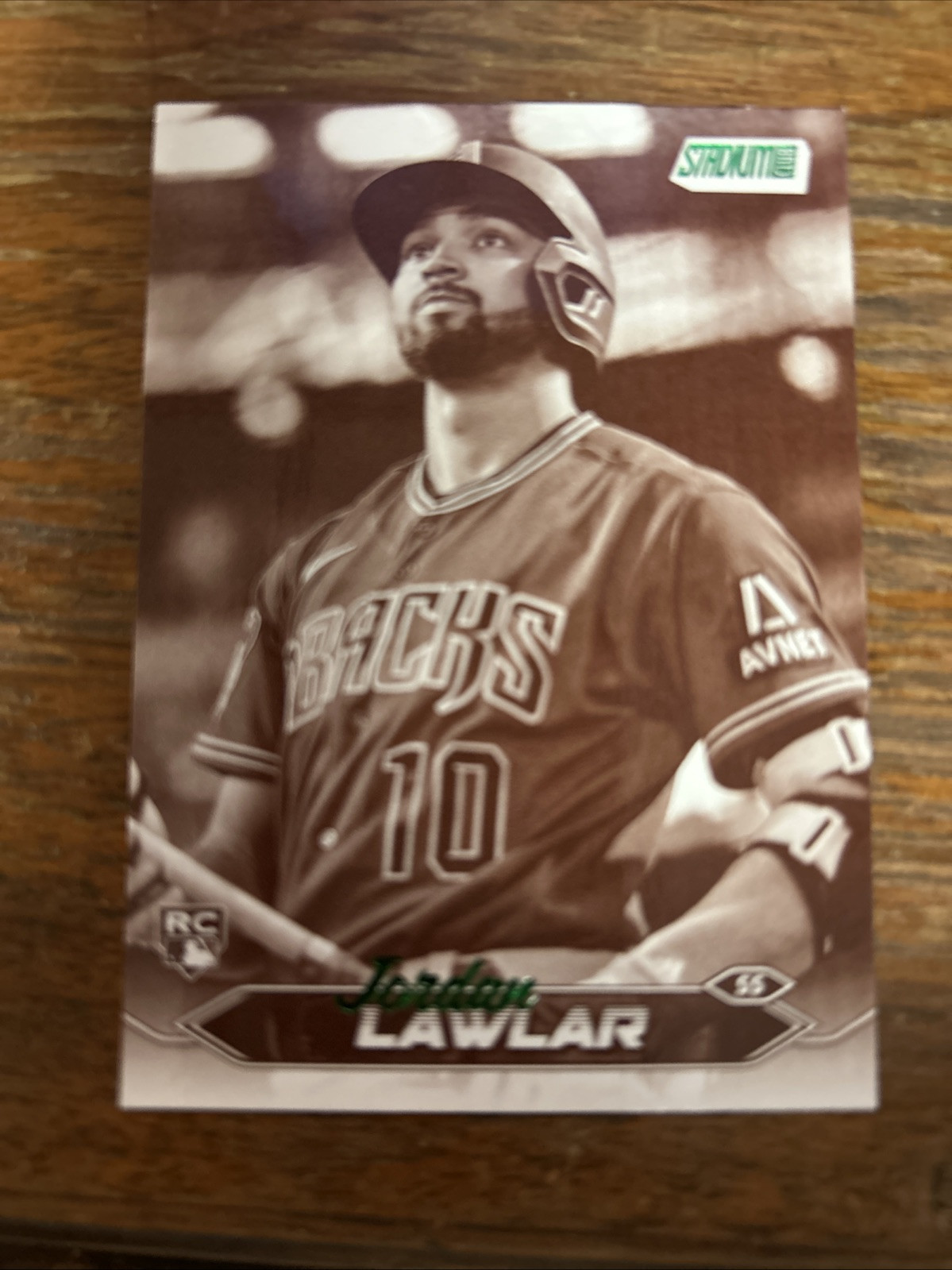 2024 Topps Stadium Club Sepia #12 Jordan Lawlar DBacks RC