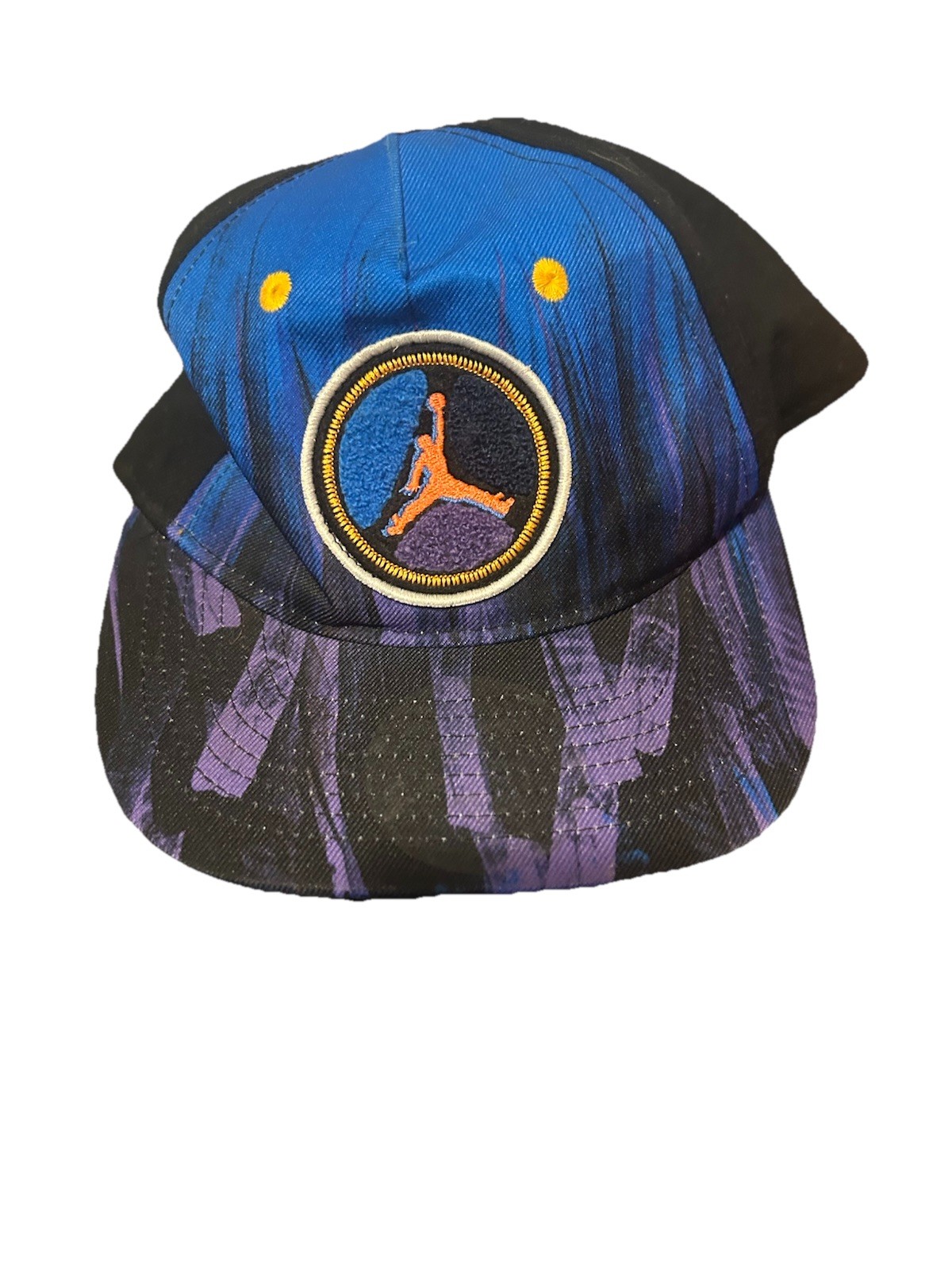 Air Jordan Retro 8 Aqua Snapback Hat Jumpman Rare Hat! Size Youth