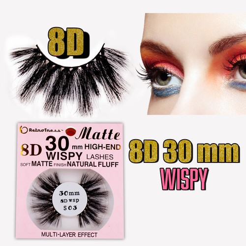 RetroTress 8D 30mm Wispy MATTE High-End Lashes 3D,5D Eyelashes HAND MADE