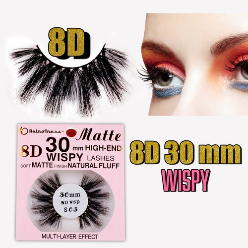 RetroTress 8D 30mm Wispy MATTE High-End Lashes 3D,5D Eyelashes HAND MADE - Picture 1 of 29