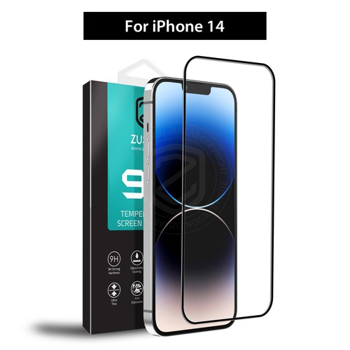 iPhone 14 Pro Max Plus Full Cover 9H Tempered Glass Screen Protector For Apple - Zdjęcie 13 z 13
