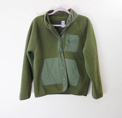 Te Verde Women's Button Down Sherpa Jacket in Olive Green Size (M)NWT!