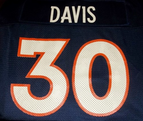 Vintage NFL DENVER BRONCOS #30 TERRELL DAVIS Jersey XXL 2XL Made in USA - Picture 4 of 7