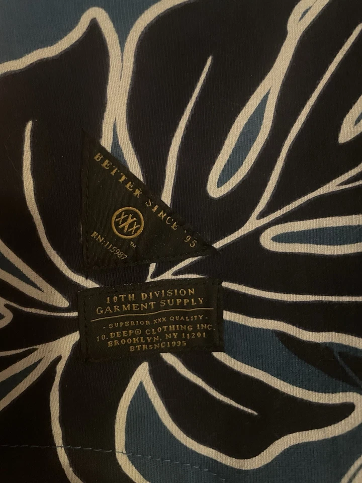 10 Deep Floral Baseball Jersey - Image 2 of 3