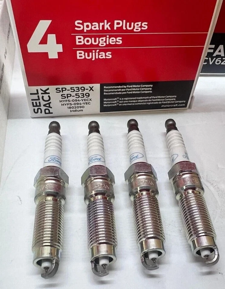 Paquete de 4 bujías de iridio Motorcraft para Ford Escape Fusion 2017-2019 1,5 L turbo Foto 4 de 4