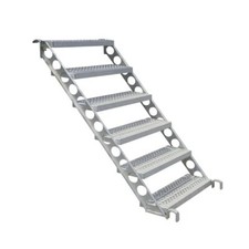 Bautreppe Außentreppe Balkontreppe für 1m Höhenunterschied