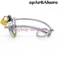 New Stainless Steel Male Chastity Device Cage With Metal Ring Belt For Men 18