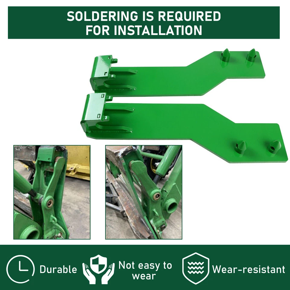For John Deere Tractor Loader Quick Tach Weld On Mounting Brackets - Image 4 of 4