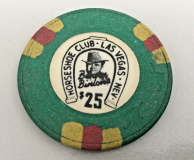 HORSESHOE CLUB Casino Chip Las Vegas 1997  $25  Poker  Black Jack Jeton