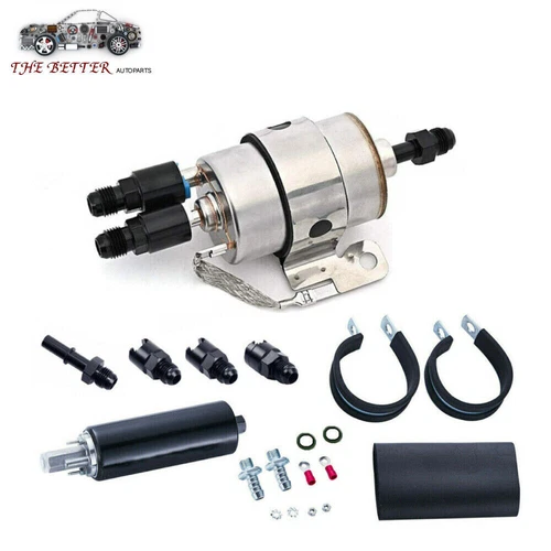 -6AN LS Fuel Filter Regulator EFI Fuel Pump Kits Engine Swap 60PSI Max Pressure - Bild 2 von 13