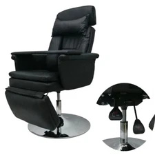 360° Rotating Black Air Pressure Facial Bed Spa Table Tattoo Salon Chair Office