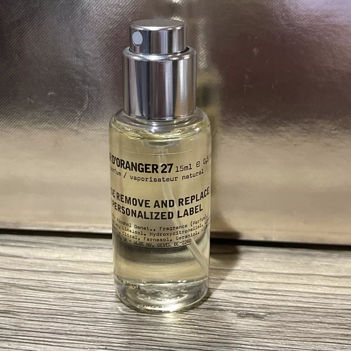 Le Labo FLEUR D’ORANGER 27 Eau De Parfum 15ml / 0.5 Fl Oz New No Lid