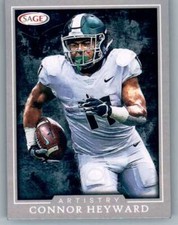 2022 SAGE Artistry Silver Border #41 Connor Heyward Michigan State Spartans