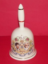 HEXAGON STUDIOS Staffordshire * Vintage Prince Charles & Lady Diana Rare Bell * 