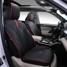 For 2020-2025 Toyota Highlander 7-seats Seat Covers Pu Car Seat Protector