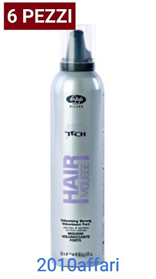 Lisap High-Tech Haar Mousse Volumizzante Forte 300 ml 6 Stück