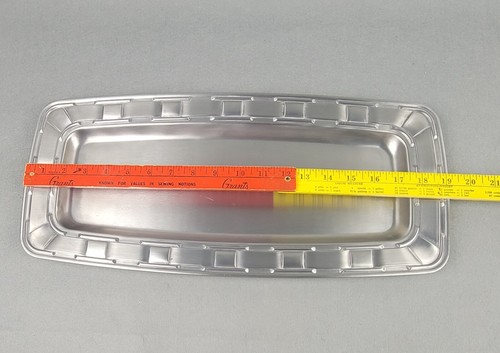 Longaberger Metallwaren rechteckige Platte gewebt Traditionen 1973 Aluminiumlegierung 13" - Bild 7 von 9