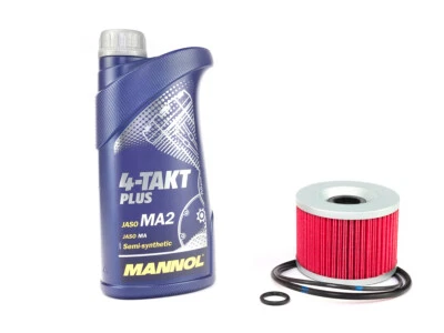 Aceite de Motor Filtro KN401 Kit SAE 10W-40 1 Litro para Kawasaki ZRX GPZ ZR - Imagen 1 de 4
