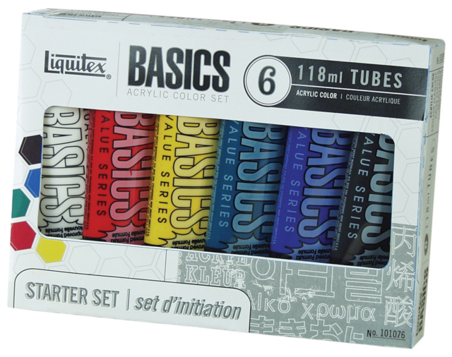 Liquitex Basics Acrylic Paint Color Chart