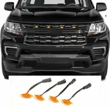 For Chevy Colorado 2021-2024 Front Grille yellow LED Light Raptor Style DRL Lamp