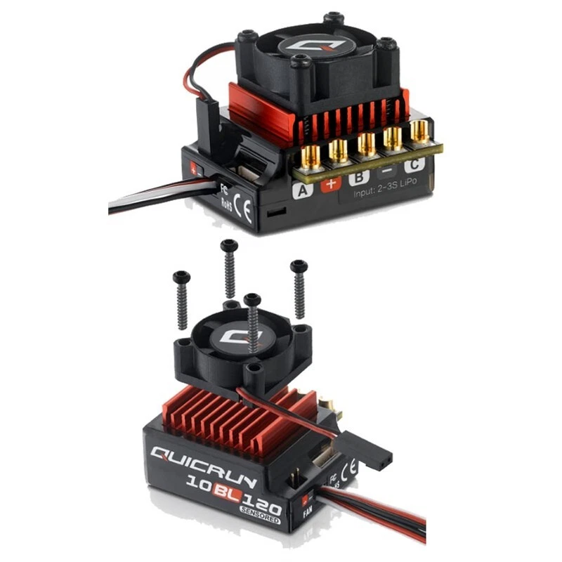 Hobbywing Quicrun 10BL120S 120/760A Esc Sensored 2-3S 30125000 Modell - Bild 2 von 2