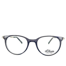 S. Oliver Eyeglasses Mod. 94740 Col. 800 Black Silver Round Frames 49[]20 145 mm