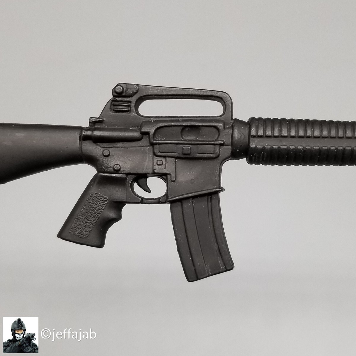 当時物　HASBRO 　GIジョー　金属製M-16付 1:6 Hasbro GI Joe M16 Rifle (Plastic) for 12