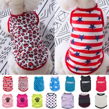 Summer Spring Puppy Dog Cat T-Shirt Vest Shirt Small Pet Clothes Costume  