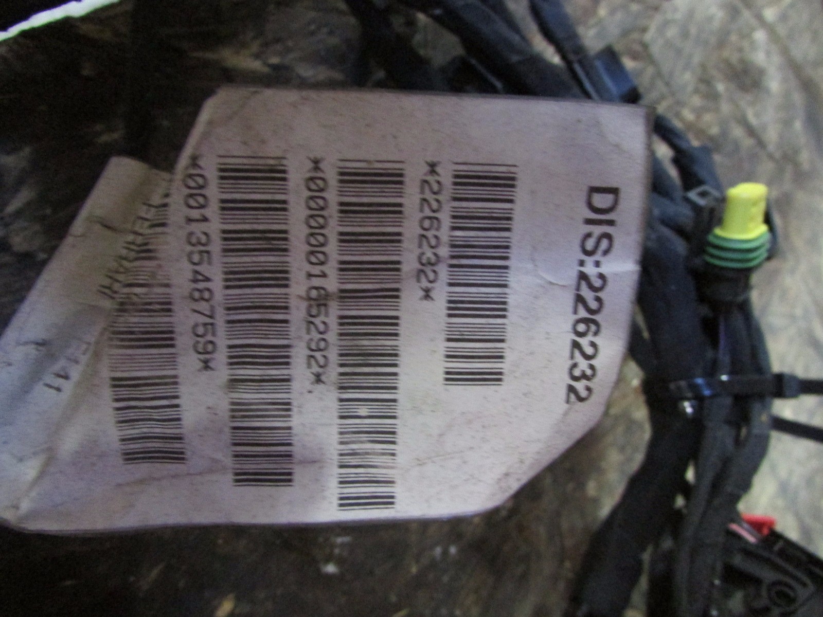 Ferrari 599 GTB, RH, Right Door Wiring Harness, Used, P/N 226232