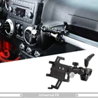 Metal Car A-Pillar Mount Phone Holder Bracket Stand for Jeep Wrangler JK JLJT +