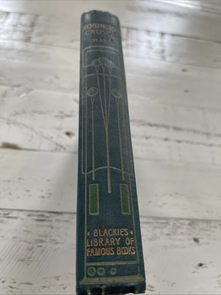 Robinson Crusoe Blackie’s Library Edition 1908 HC – Defoe - Image 3 of 4